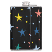 Aangepaste Star Pattern Bier & Wijnfles Heupfles (Achterkant)