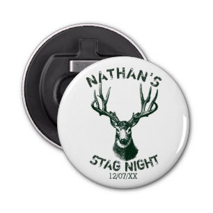 Aangepaste status Night Antlers Keepomwille Button Flesopener