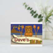 Aangepaste statusbalk briefkaart (Staand voorkant)