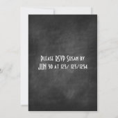 Aangepaste Steampunk Chalkboard Birthday Party nod Kaart (Achterkant)