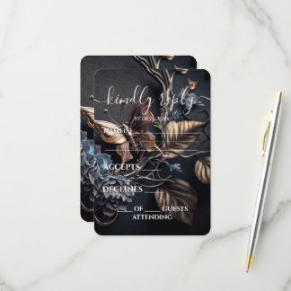 Aangepaste Steampunk Metalen Vlinder Bruiloft RSVP Kaartje