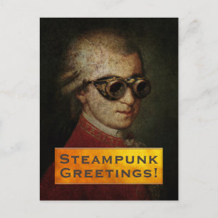 Aangepaste Steampunk Mozart Stationery Briefkaart