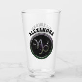 Aangepaste Steenbok Glas (Achterkant)