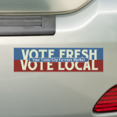 Aangepaste stemming vers, lokale stemming bumpersticker (Op auto)