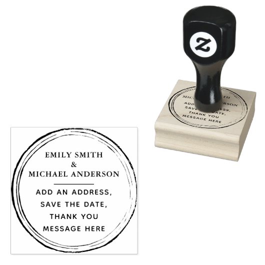 Aangepaste stempel Aangepaste tekst Rustieke Grung (Gestempeld)