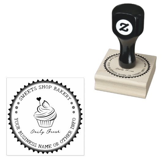 Aangepaste stempel | Modern&Elegant Zelfgemaakte B (Gestempeld)