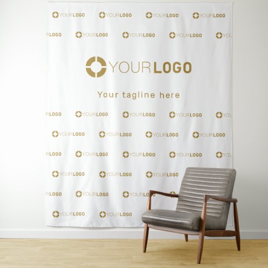 Aangepaste Step & Repeat Logo Zakelijk Evenement A Wandkleed (In situ)