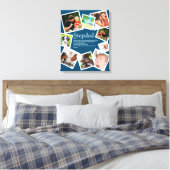 Aangepaste Stepdad Definition 9 Foto Blue Canvas Afdruk (Insitu (Slaapkamer))
