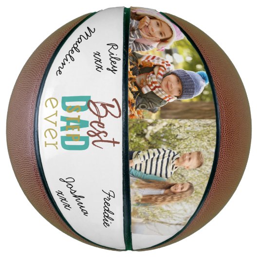 Aangepaste Stepdad-foto ondertekend Basketbal (Verticaal)