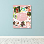 Aangepaste Stepmam Definition Blush Pink 9 Foto Canvas Afdruk (Insitu (Houten vloer))