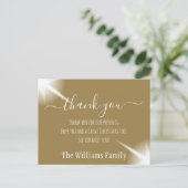 Aangepaste ster Kerstvakantie Bedankkaart Briefkaart (Staand voorkant)