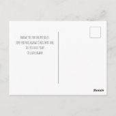 Aangepaste ster Kerstvakantie Bedankkaart Briefkaart (Achterkant)