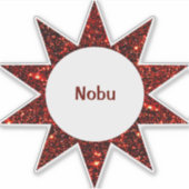 Aangepaste ster sticker (Voorkant)