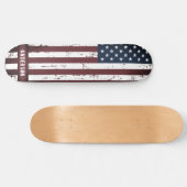 Aangepaste sterren en Stripes Amerikaanse vlag Skateboard (Horizontaal)
