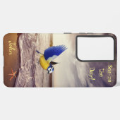 Aangepaste sterren voor zeevogels samsung galaxy hoesje (Linkerkant)