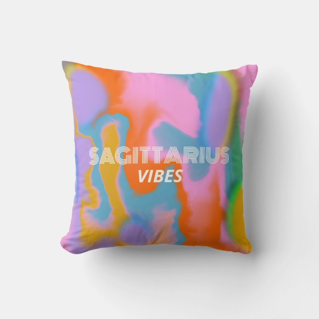 Aangepaste sterrenbeeld Kleurrijk modern Sierkusse Kussen (Voorkant)