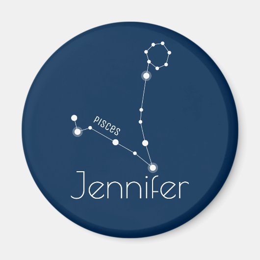 Aangepaste sterrendierentuin magneet (Voorkant)