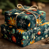 Aangepaste Sterrenkerst Ornamenten Cadeaupapier