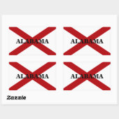Aangepaste Sticker Alabama State Flag (Vel)