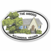 Aangepaste sticker - De Harris (Voorkant)