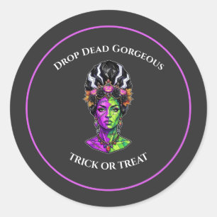 Aangepaste Sticker Neon Halloween Bruid Moro