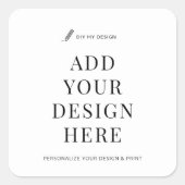 Aangepaste Sticker Printing 1.5" Vierkant Product  (Voorkant)