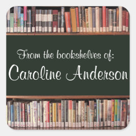 Aangepaste Sticker voor bibliotheekbalken in bibli