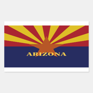 Aangepaste Sticker voor de vlag van Arizona