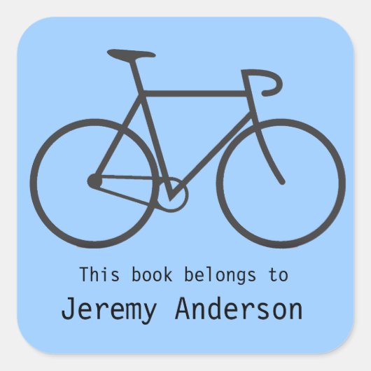 Aangepaste Sticker voor fietspookplaat (Voorkant)