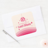 Aangepaste sticker voor het laatste disco vrijgeze (Envelop)