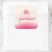 Aangepaste sticker voor het laatste disco vrijgeze (Tas)