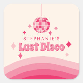 Aangepaste sticker voor laatste Disco vrijgezellen