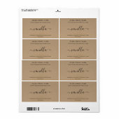 Aangepaste Sticker voor zeeplabel Kraft Background (Full Sheet)