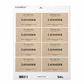 Aangepaste Sticker voor zeeplabel Kraft Background (Full Sheet)