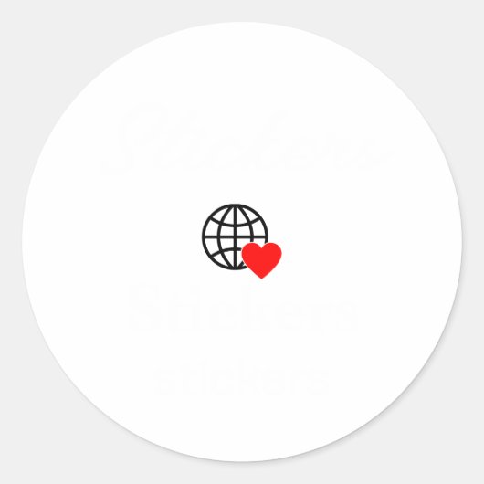 Aangepaste Stickers | Logo, rond, en tekst (Voorkant)