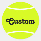 Aangepaste Stickers van Tennis Ball Round (Voorkant)