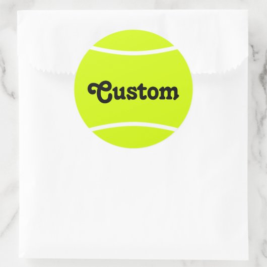 Aangepaste Stickers van Tennis Ball Round (Tas)