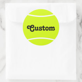 Aangepaste Stickers van Tennis Ball Round