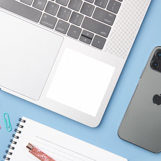 Aangepaste Stickers | Vierkant, rond en minimalist (Laptop met iPhone)