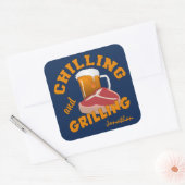 Aangepaste stickers voor chilling en grilling (Envelop)
