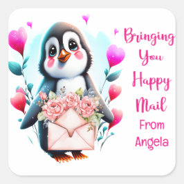 Aangepaste stickers voor gelukkig post