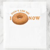 Aangepaste stickers voor Humor donut (Tas)