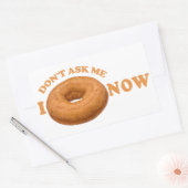 Aangepaste stickers voor Humor donut (Envelop)
