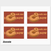 Aangepaste stickers voor Humor donut (Vel)