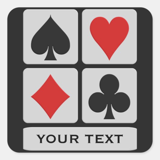 Aangepaste stickers voor kaartspeler (Voorkant)