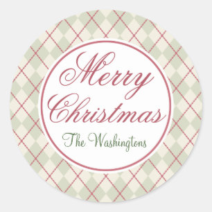 Aangepaste Stickers voor kerstcadeautjes voor kers