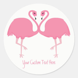 Aangepaste stickers voor klapbare Flamingos