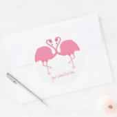 Aangepaste stickers voor klapbare Flamingos (Envelop)