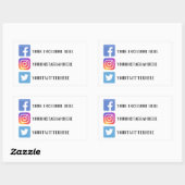Aangepaste Stickers voor sociale media (Vel)