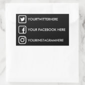 Aangepaste Stickers voor sociale media (Tas)